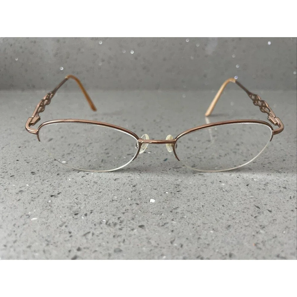 Sans Pareil Eyeglasses Frames ONLY LINDA EVANS 293 SAND Women's Brown 50-18-135